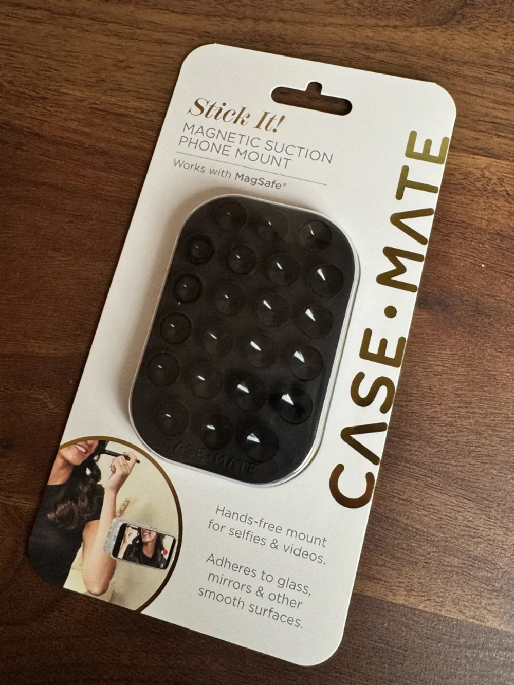 case-mate Stick It! Magnetic Suction Phone Mount - Midnight